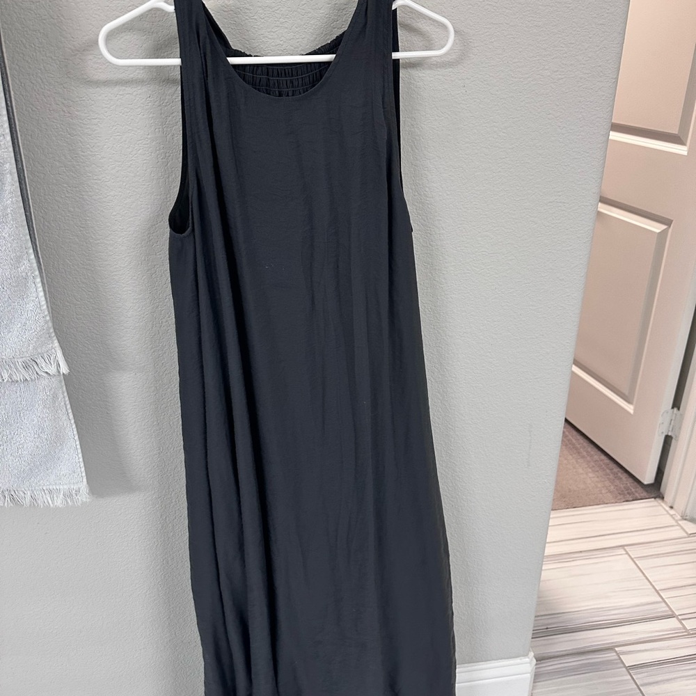 Classic Black Maxi Dress - Sleeveless Women's Maxi